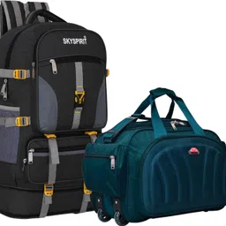 sky spirit Multipurpose Travel Set | Rucksack Backpack & Wheel Duffle Combo Rucksack - 70 L-picture-38