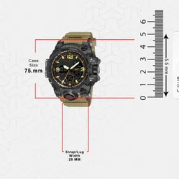 m7 by metronaut M7 Chrono Adventure Series Analog-Digital Watch - For Men Chrono_Dual_DesertTan_Resin_Digital_MudResist_1327 image 5