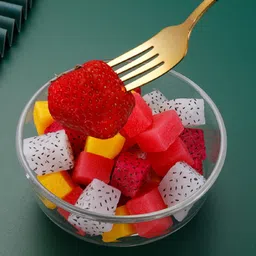 hexoniq 8" Stainless Steel Dinner Forks Set with Colorful Handle & Shiny Gold Mouth Stainless Steel Dinner Fork Set image 2