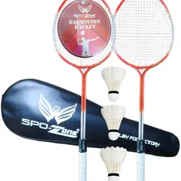 spo zone R206 Combo - 2 Racquet with Shuttle Badminton Kit Badminton Kit-picture-11