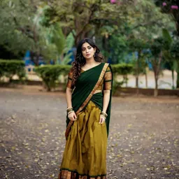 pavitraa sarees Solid Semi Stitched Lehenga Choli image 3