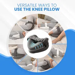 pillowillo MemoryFoam Knee Pillow-Side Sleeper | Sciatica, Back, Hip, Between Legs Support Knee Support image 3