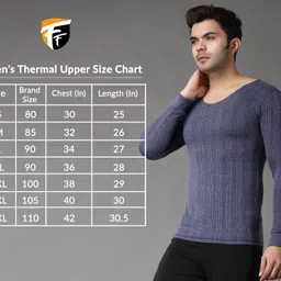 FF Winterwear Thermal Vest for Men Long Sleevs Warmer Round Nack Vest for Winters Men Top Thermal image 5