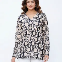 kleesi Casual Regular Sleeves Floral Print Women Red Top image 1