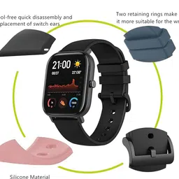 RUDRANSH Durable, Comfortable and Stylish strap Soft and Gentle on skin 22 mm Silicone Watch Strap image 2