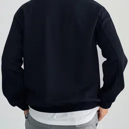 cotiq Men Full Sleeve Solid Sweatshirt image 2