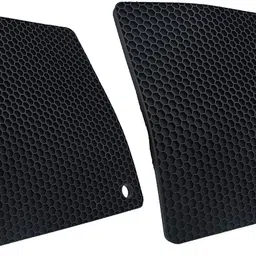 p-plus international Silicone Trivet Pot Mat, Black Pack of 2 Matte Trivet-picture-23