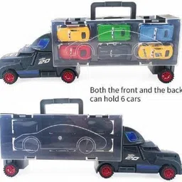 aexoniz toys Push & Pull Along Vehicle Toys Truck Toys For Kids with Mini Car-7 Piece image 3