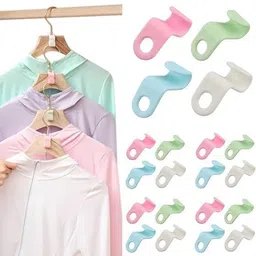 kn inc Connector hooks for hanger 30 pis set, Best Quality for Shirts pant & Clothes Plastic Shirt Pack of 30 Hangers For Shirt image 1