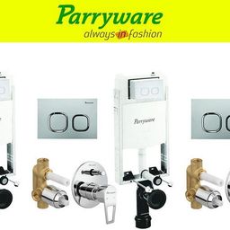 parryware Half Frame Concealed Cistern, with divater body upper espiron set of 2 pic 317 Dual Flush Tank-picture-26