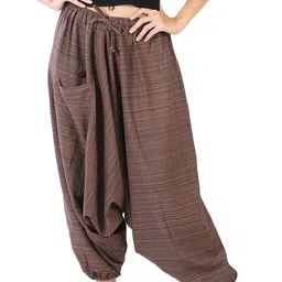 whitewhale Striped Cotton Women Harem Pants-picture-17