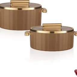 trueware Sterling Inner Steel 2000, 2500 ML Thermoware Casserole Set Pack of 2 Thermoware Casserole Set-picture-18