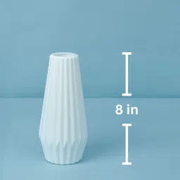 mrida and maati Flower Vase (Without Flower) Table vase for office and Home Plastic Vase Plastic Vase image 2