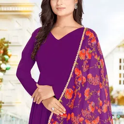 shreekhodale Women Solid Cotton Rayon Anarkali Kurta image 4