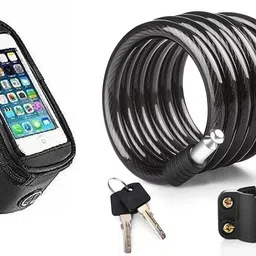 gymisa Bicycle mobile phone Bag Waterproof With Cycle Cable Key Lock Cycling Kit-picture-17