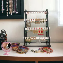 eramasher stoneware Earring Stand | Display Stand | Hanging Stand | White | Jewellery Organizer-picture-11