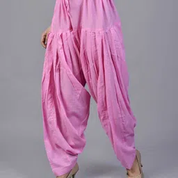 Pure Cotton Solid Women ["Pink"] Salwar-image-3