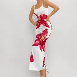 fabverse Women Bodycon Multicolor Maxi/Full Length Dress image 3
