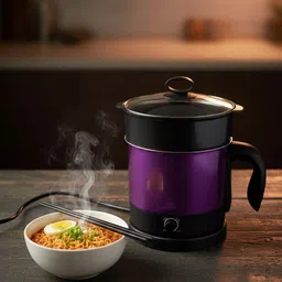 Multifunctional Fast Electric Kettle,Personal Cooker Boil Water,Milk D85 Egg Cooker, Food Steamer, Rice Cooker, Travel Cooker-image-28