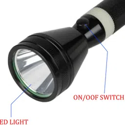 bstar New 3 Mode LED Waterproof Long Lasting Metal Body heavy duty Ultra Bright 3 hrs Torch Emergency Light image 5