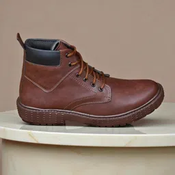 Men’s Indoor Outdoor Boots | Everyday Comfort Lace Up Boots Boots For Men-image-94