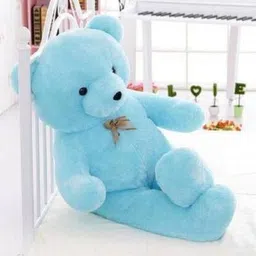 itacheehub Teddy Bear 3 feet Long Soft Sky Blue bear BIRTHDAY GIFT - 90.5 cm (Blue)-TOY339 - 90.5 cm-picture-10
