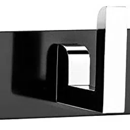 kudarat Classic 5 Pin Wall Hook Hanger Door, Wall, Bedroom, Bathroom Robe Hooks Rail for Hanging Clothes, Keys, Bags, Keys, Towel in Room, Utensil Rack Kitchen Hanger Hooks for Cup - Set of 3 26 inch 1 Bar Towel Rod image 2