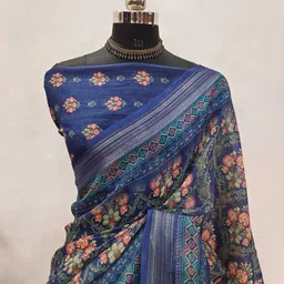 device of nt Embroidered, Solid/Plain Bollywood Chiffon Saree-picture-29