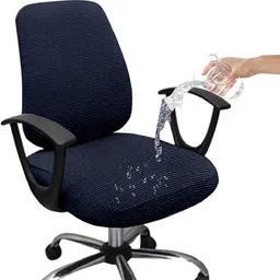 hotkei Pet Friendly Plain 1 Seater Chair Cover-picture-11