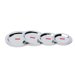 sumeet Stainless Steel Heavy Gauge Ciba/Lids/Tope/Cheeba Cover 4.84 inch, 5.43 inch, 6.1 inch, 6.57 inch Lid Set-picture-24