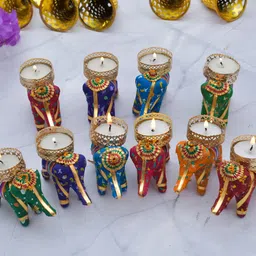 pride store Elephant Tealight Candle Holder for Home Decor Candle-picture-14