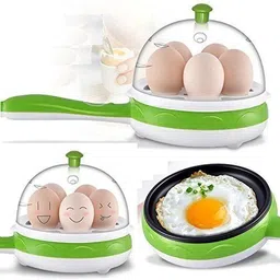 queryzen Multifunction 2 in 1 Electric Egg Boiler Steamer Non-Stick Omelette Frying Pan NEC1530 Egg Cooker image 4