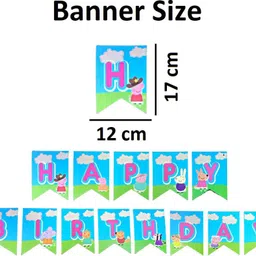flick in Peppa Pig Theme Birthday Decoration Cutout Props Pink Curtain Peppa Pig Birthday image 5