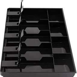qeeig Plastic Cash Drawer Register Insert Tray Replacement Cash Box image 5