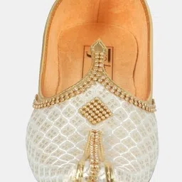 thirsty crow North India's Traditional Ethnic Sherwani Juti Wedding Wear & Party Wear Mojaris For Men image 4