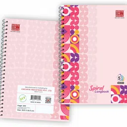 write on white PREMIUM QUALITY 5 SUBJECT SPIRAL A4 Notebook Rulled 200 Pages image 5