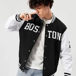 flaxwear Men Embellished Bomber Jacket-picture-28