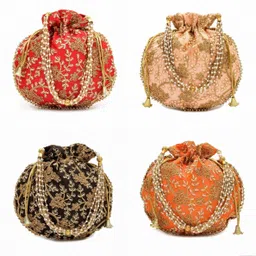 daily deals Women Multicolor Potli-picture-15