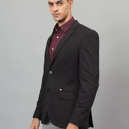 cantabil Men Solid Single Breasted Casual Blazer image 3