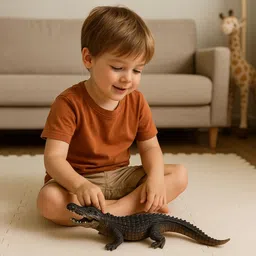 vedy Realistic Crocodile Toy for Kids Animal Figure Gag Toy image 4