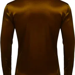 solstice Men Regular Fit Solid Cut Away Collar Party Shirt image 2