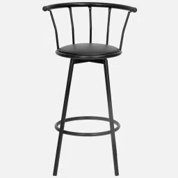 nilkamal Bayern Metal Bar Stool In Black Colour image 4