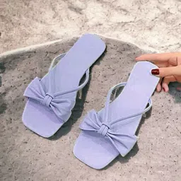 gerucrafts Women Trending Flat Sandals l Stylish Slipper For Women's,Girl's Outdoor & Party Wear Flats Sandal image 3