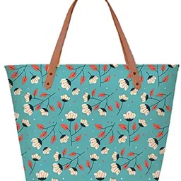 provogue Women Blue, Tan Tote image 3