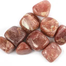 crystu Natural Cherry Quartz Tumble Stone. Charged Polished Asymmetrical Crystal Stone-picture-11