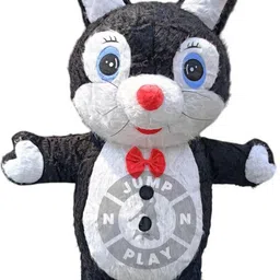 JUMP N PLAY Black Rabbit Costume Fur MAscot Fabric (6 Feet) Elders Halloween Costume-image-20