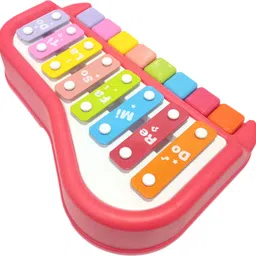 toyshack 2 in 1 PiaNo Xylophone with 8 Keys, Colorful Musical Instruments Toy for Girls Boys Baby Toddlers image 5