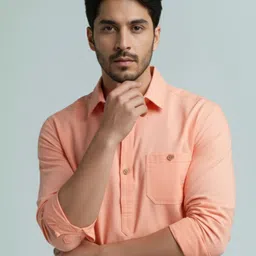 vashuqi Men Solid Cotton Blend A-line Kurta image 5