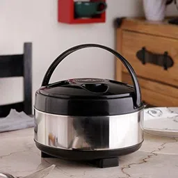 megalite Hot-Pot Insulated Casserole Food Warmer easy to fill,leak proof ,food grade, Stainless Steel with Plastic Cover & Bottom, Food Hot And Fresh For Long Hours. chapati container/ Buffet stainless steel Chapati Box/Bread container /with Plastic Cover & Bottom | Insulated Food Warmer Cook and Serve Thermoware Casserole image 5