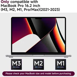 Saco Screen Guard for (Glossy) Macbook Pro 16 Inch (2021-2023, M1, M2, M3, M4-A3403/A3186/A2991/A2485/A2780) Models image 2